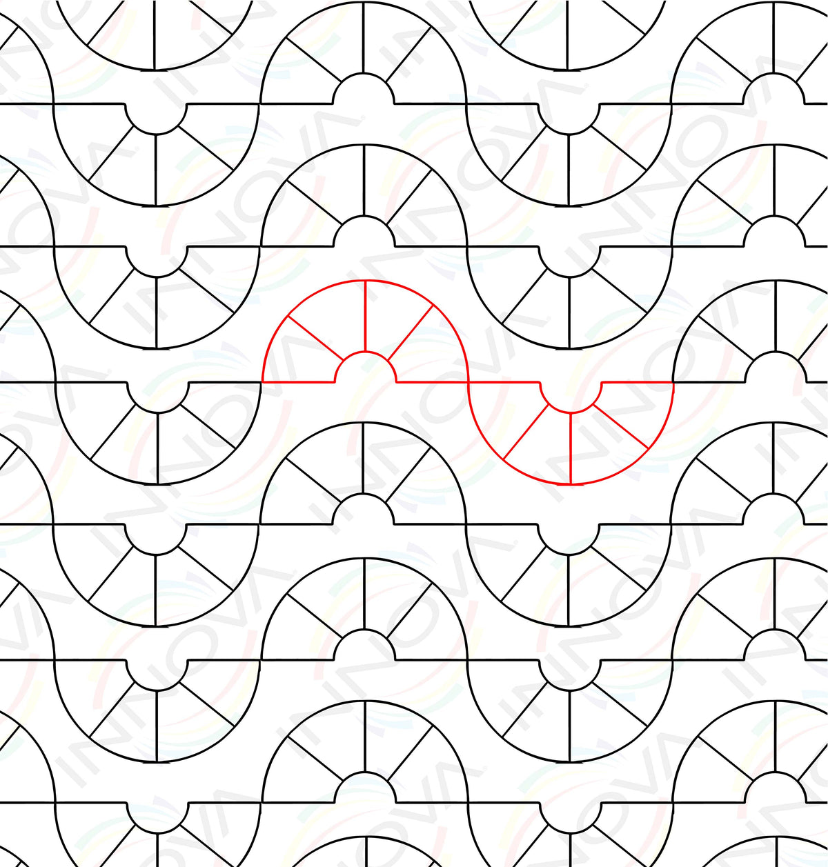 Patchwork Wedge Patterns Wedges by Sew Shabby Quilting – INNOVA Longarm