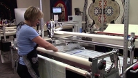 Loading the INNOVA Longarm Quilting Frame